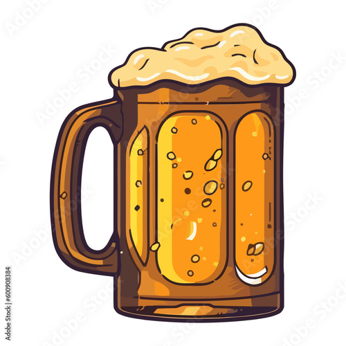 Frothy beer for celebration