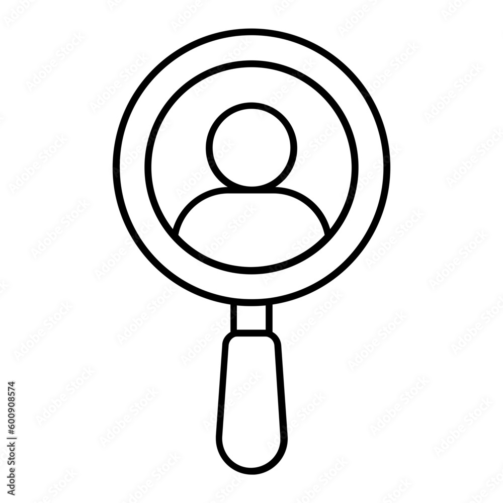Recruitment Thin Line Icon Recruitment Thin Line Icon