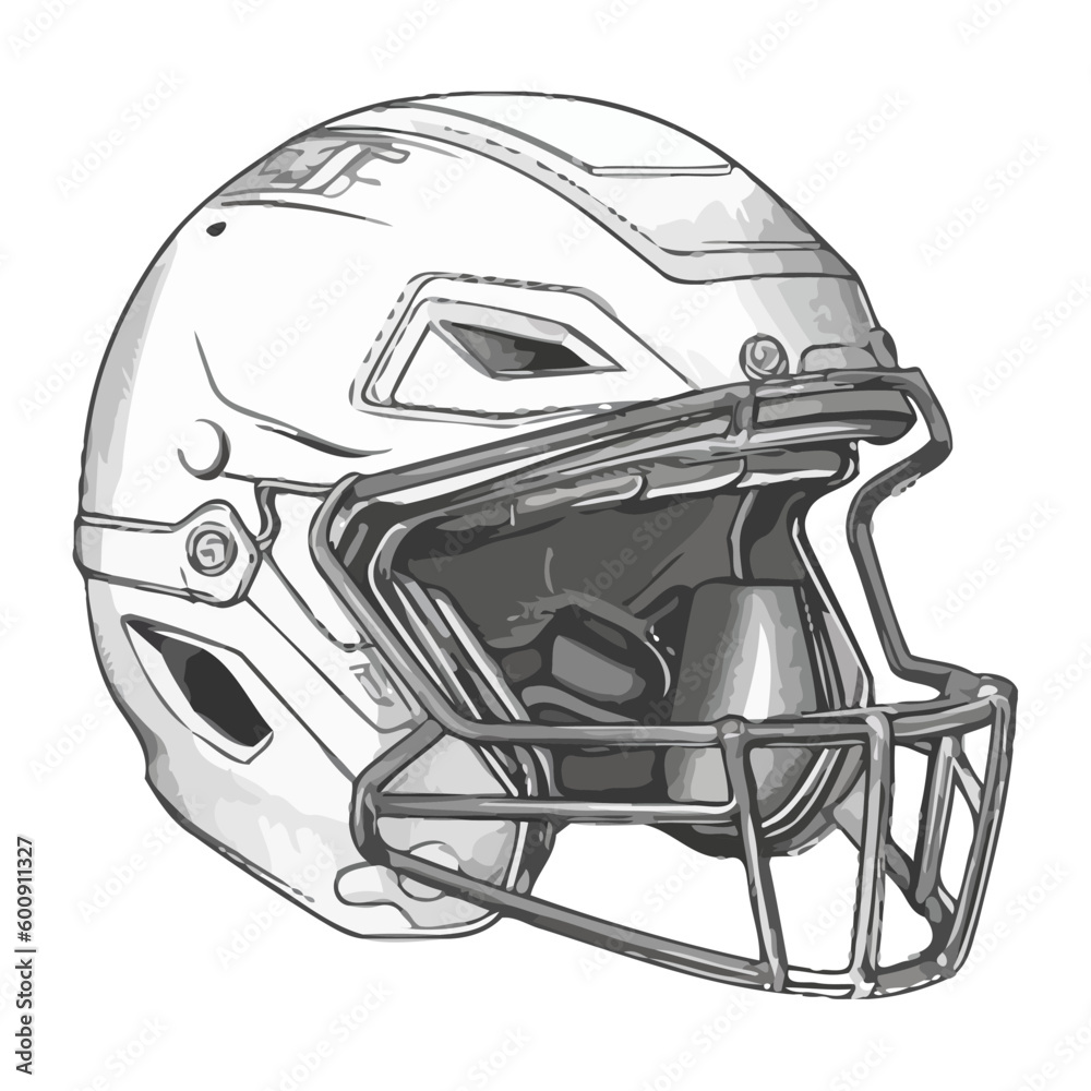 Fototapeta premium Sports helmet protects athlete in competition