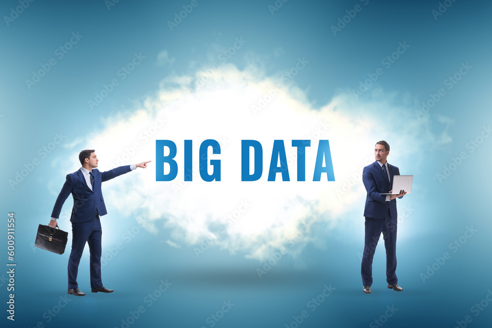 Big data concept with business people Big data concept with business people
