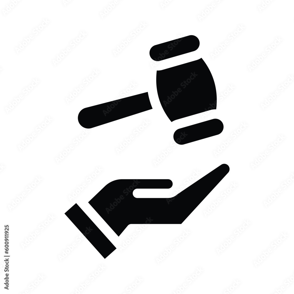 stamp legal glyph icon illustration vector graphic stamp legal glyph icon illustration vector graphic