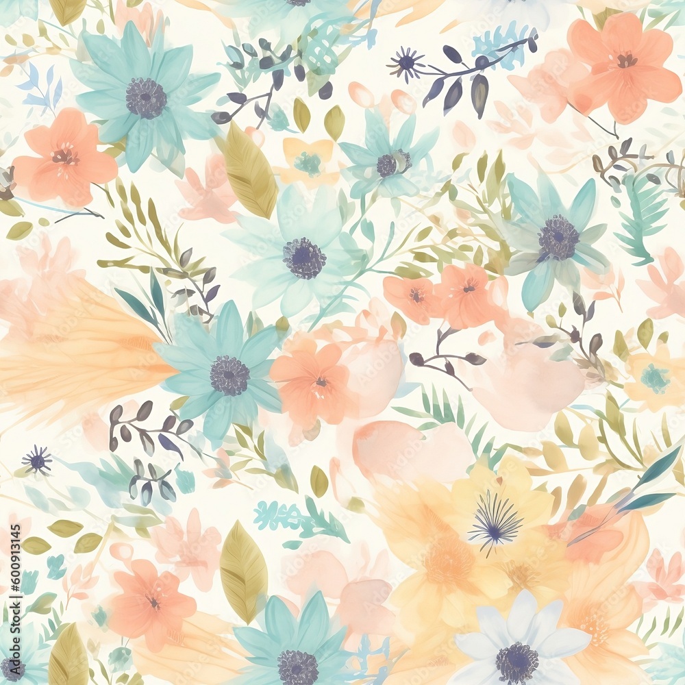 custom made wallpaper toronto digitalfloral pattern