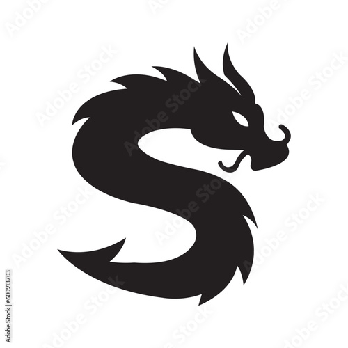 dragon icon logo vector design template