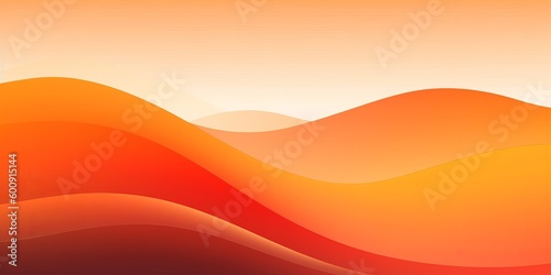 Abstract modern orange gradient waves overlap 