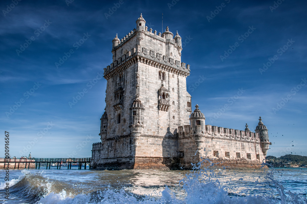Belem tower. Torre de Belém. Monument. Lisbon, Portugal, Europe