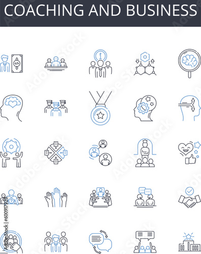 Coaching and business line icons collection. Cocktail, Pub, Beer, Bartender, Booze, Lounge, Mixology vector and linear illustration. Drink,Cheers,Happy hour outline signs set