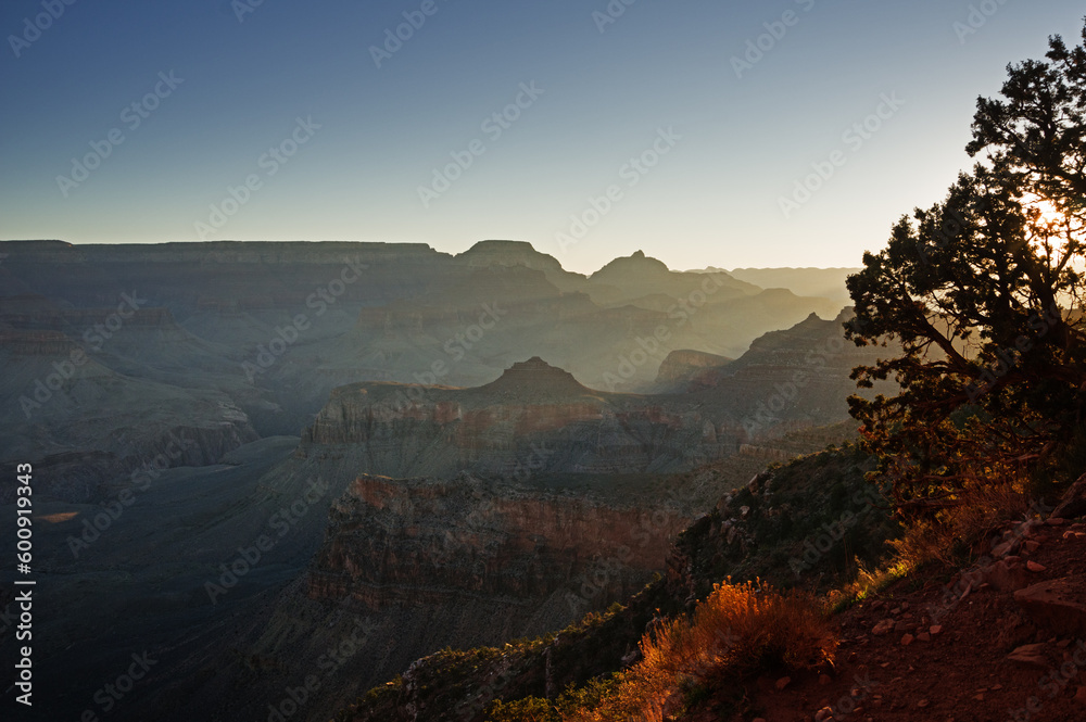 Sunlight Streaming Into The Grand Canyon