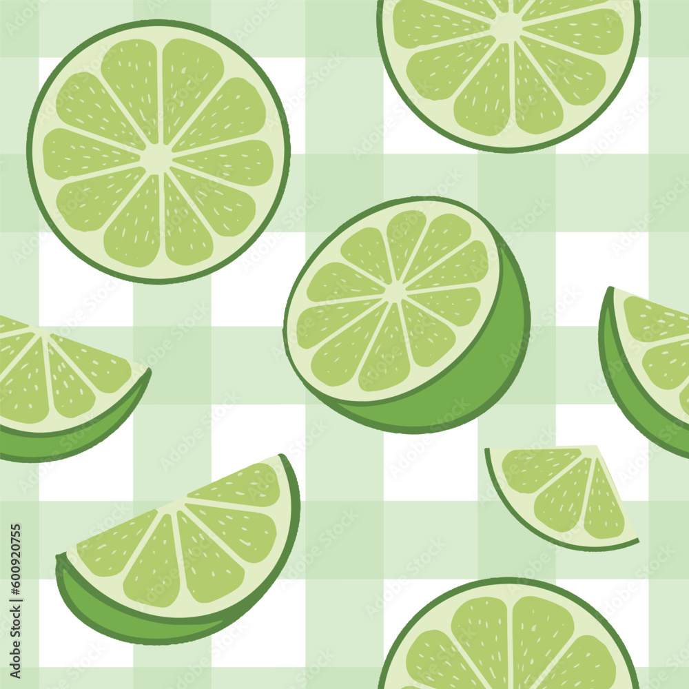 Trendy Lemon seamless patterns. Cool abstract and fruit design. For fashion fabrics, kid’s clothes, home decor, quilting, T-shirts, cards and templates, scrapbook and other digital needs