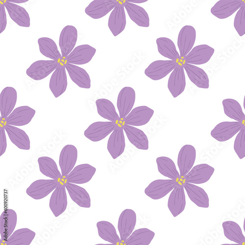 Trendy Purple Flower seamless patterns. Cool abstract and floral design. For fashion fabrics  kid   s clothes  home decor  quilting  T-shirts  cards and templates  scrapbook and other digital needs