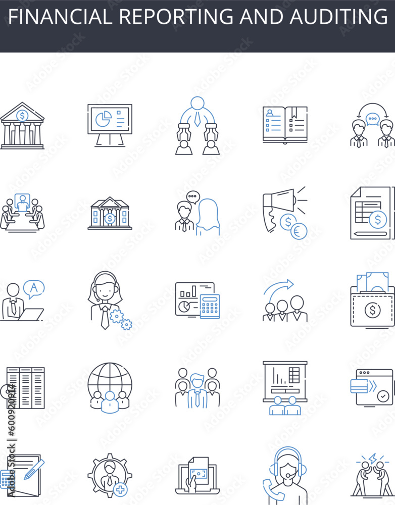 Financial reporting and auditing line icons collection. Woodworking, Timber, Sawing, Chiseling, Planing, Joinery, Hammering vector and linear illustration. Nailing,Sanding,Cutting outline signs set Financial reporting and auditing line icons collection. Woodworking, Timber, Sawing, Chiseling, Planing, Joinery, Hammering vector and linear illustration. Nailing,Sanding,Cutting outline signs set