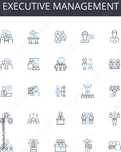 Executive management line icons collection. Incentives, Gifts, Rewards, Exclusives, Discounts, Offers, Bonuses vector and linear illustration. Perks,Benefits,Privileges outline signs set