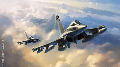 French Rafale Fighters photo