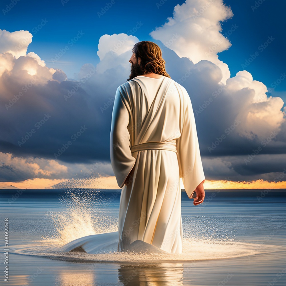 Divine Reflections: An AI-Generated Portrait of Jesus Divine Reflections: An AI-Generated Portrait of Jesus