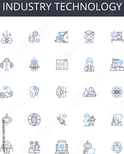 Industry technology line icons collection. Properties, Mortgages, Homeownership, Inventory, Listings, Equity, Refinancing vector and linear illustration. Lending,Appraisal,Housing bubble outline signs