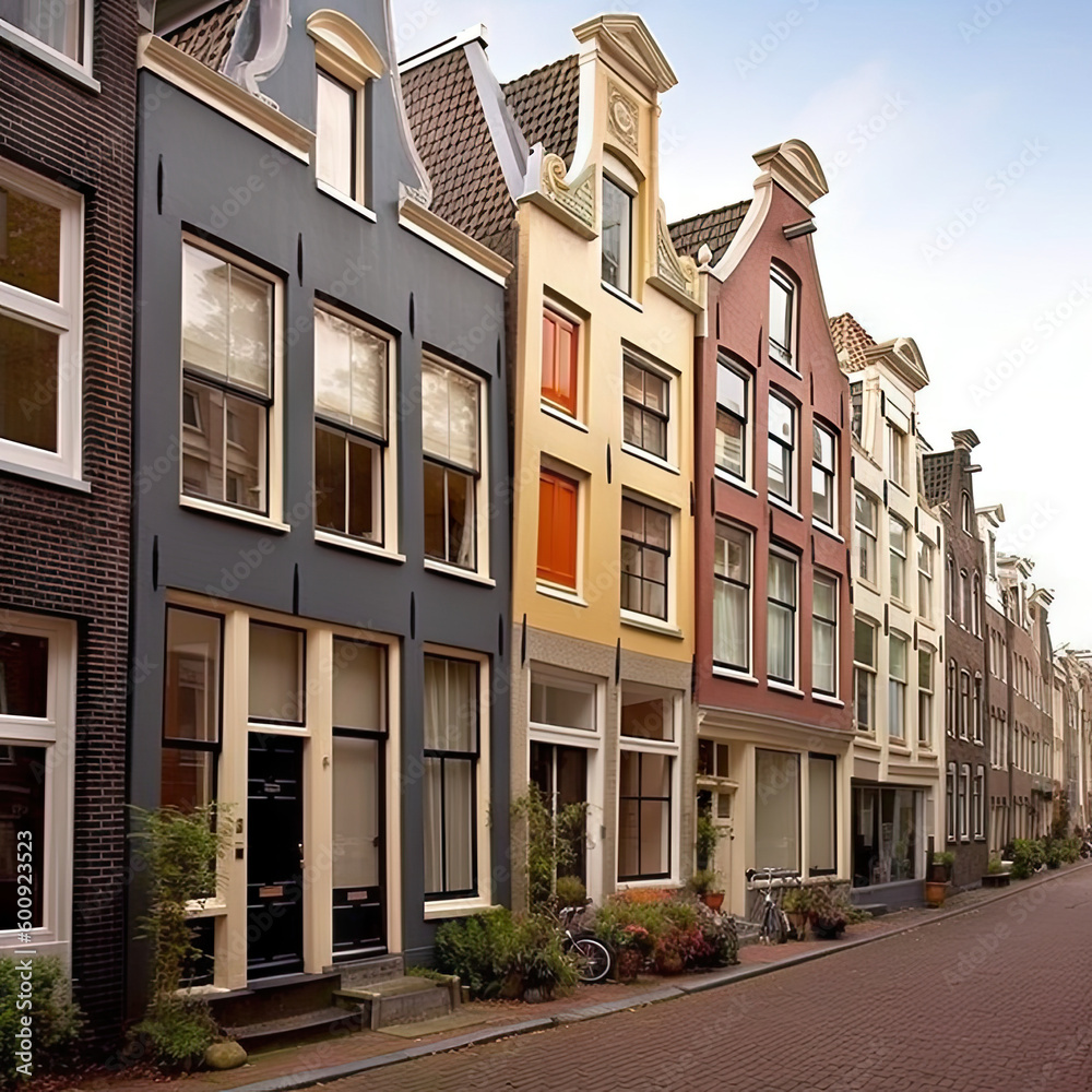 Naklejka premium Amsterdam Townhouses