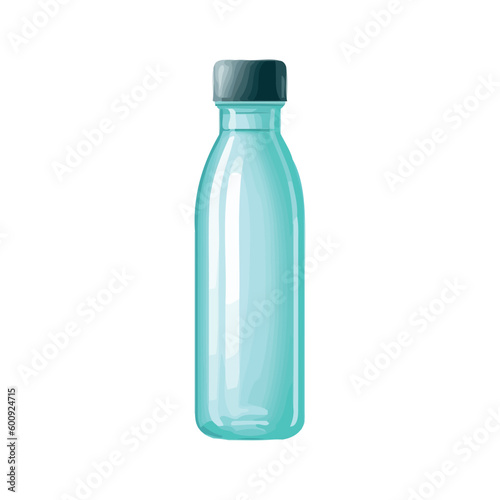 Blue plastic bottle with medicine for illness