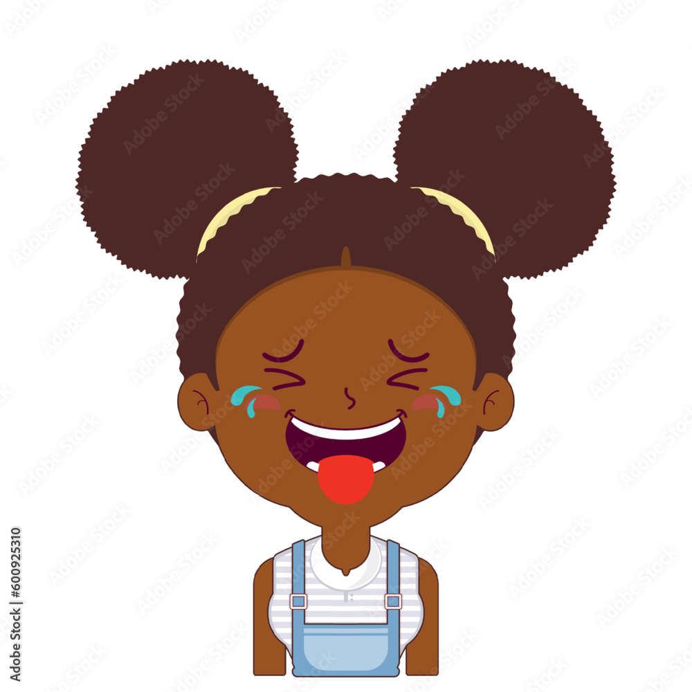 african american girl laughing face cartoon cute african american girl laughing face cartoon cute