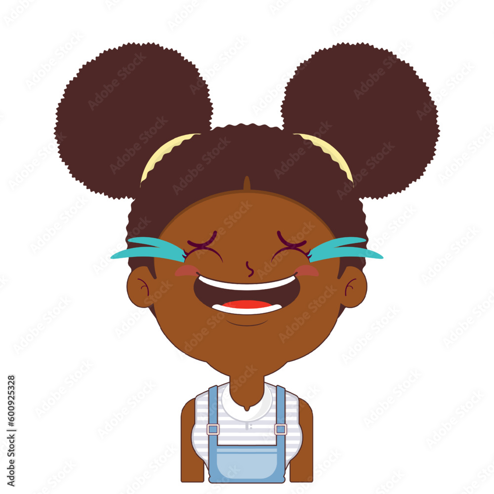 african american girl laughing face cartoon cute african american girl laughing face cartoon cute