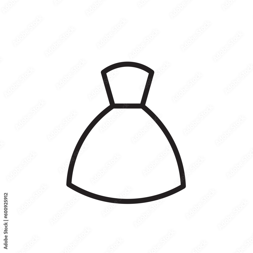 Bride Dress Fashion Outline Icon Bride Dress Fashion Outline Icon