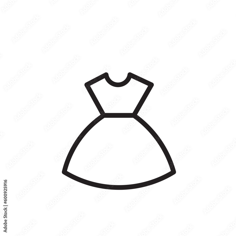 Bride Dress Fashion Outline Icon Bride Dress Fashion Outline Icon