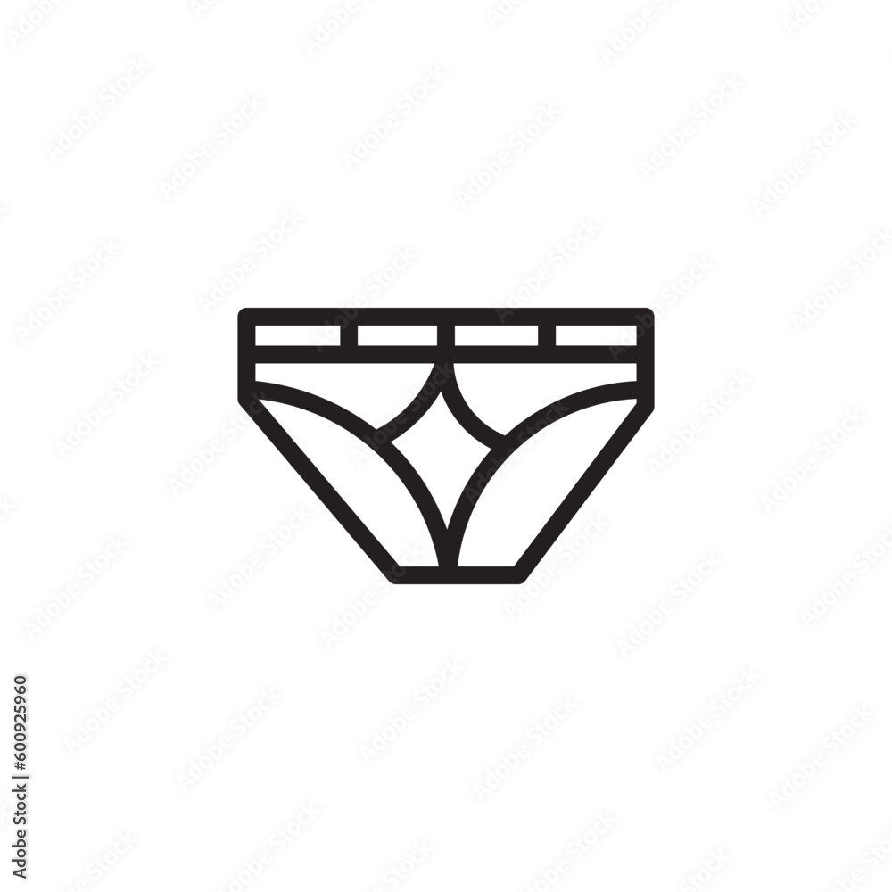 Brief Lingerie Panties Outline Icon