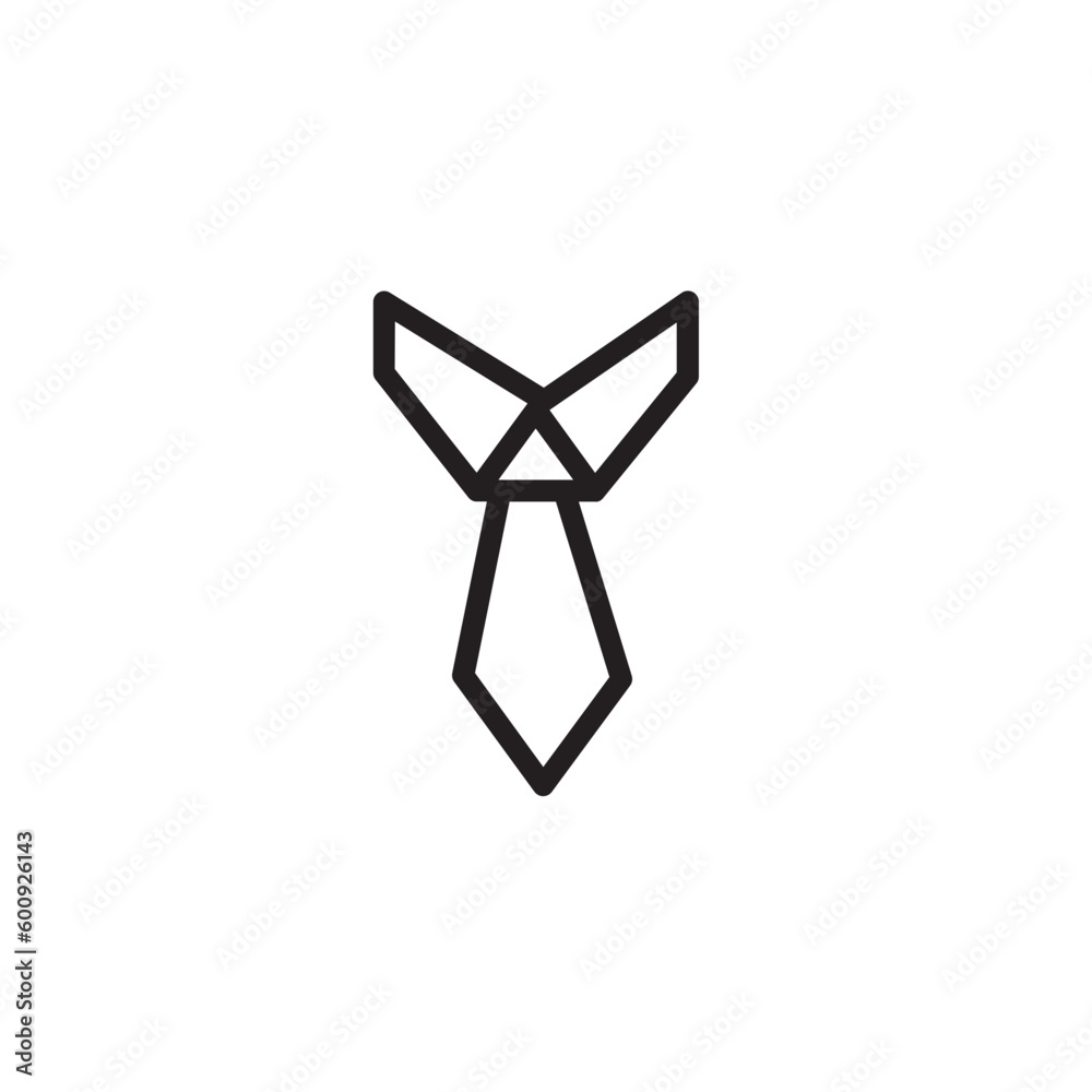 Tie Fashion Office Outline Icon