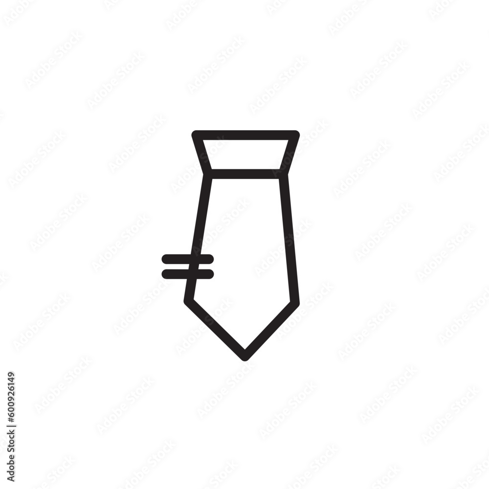 Suit Tie Worker Outline Icon