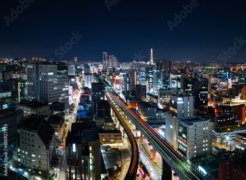Night view of Seongsu-dong, Seoul, Korea