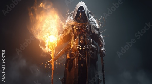 image generated by artificial intelligence, character design, void arcanist, mist, photorealistic, octane render, unreal engine, hyper detailed, volumetric lighting