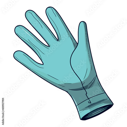 gloved hand illustration