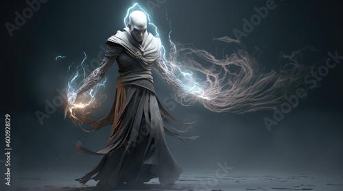 image generated by artificial intelligence, character design, void arcanist, mist, photorealistic, octane render, unreal engine, hyper detailed, volumetric lighting