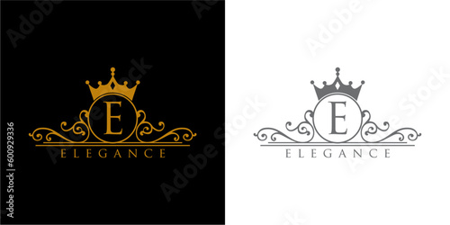 elegance logo - suitable for clothes shop, fashion boutique, hotel, wedding  