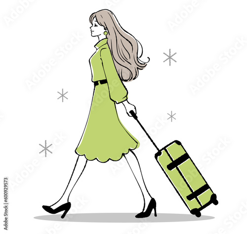 スーツケースを持つ女性, 女性, スーツケース, 旅行, イラスト, 素材, 出張, 旅, 海外, バケーション, バッグ, 旅行用品, トラベル, フライト, ホリデー, トランク, アドベンチャー, ツーリスト, 観光, 休暇, グローバル, 移動, 航空, バックパッカー, 航空券, 旅行バッグ, ドキュメント, トロリー, ワールドトラベル, パスポート, ホテル, シティ,
