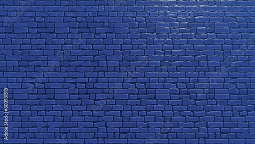 Brick pattern blue background