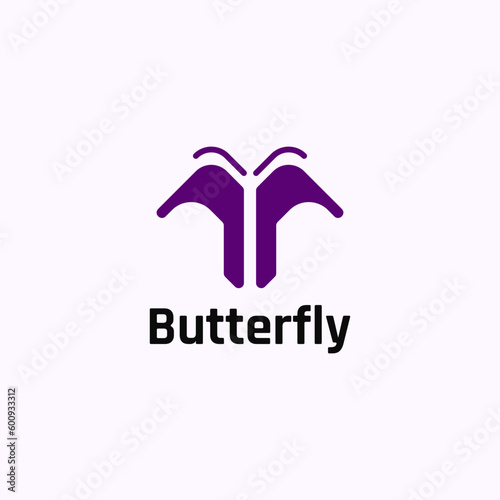 M letter shaped butterfly logo. Suitable for beauty, fashion and accessories business.