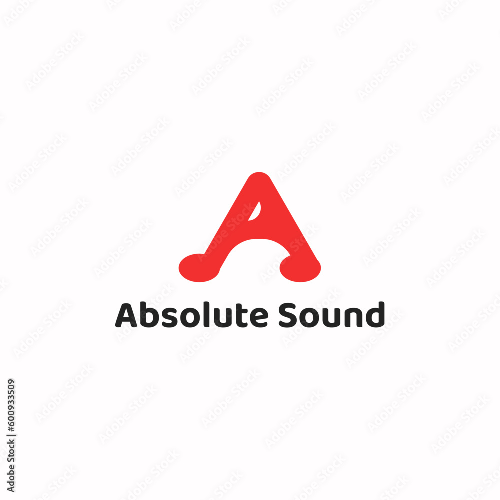 Note logo in the shape of the letter A. Perfect for music studios, sound applications and sound players. Note logo in the shape of the letter A. Perfect for music studios, sound applications and sound players.