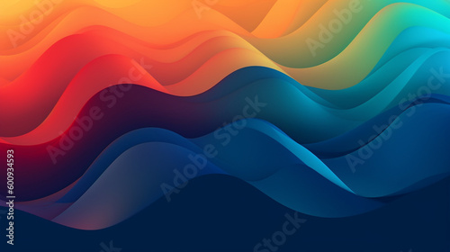 Generative AI, an abstract background image using a gradient of three or more colors