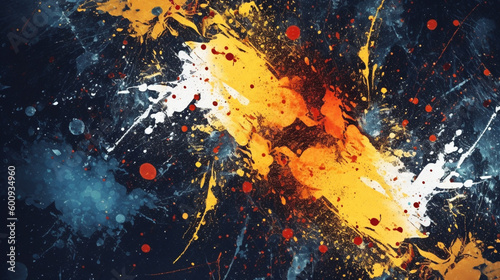 Generative AI, an abstract background image using a splatter effect