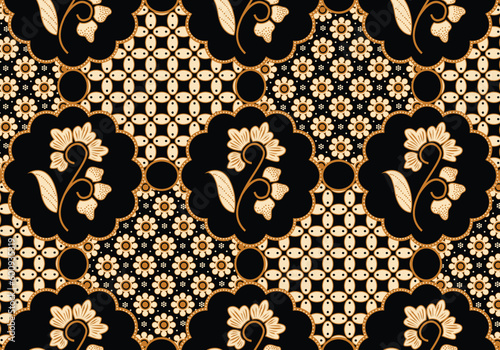 Batik Indonesian: is a technique of wax-resist dyeing applied to whole cloth, or cloth made using this technique originated from Indonesia. Batik is made either by drawing dots and lines