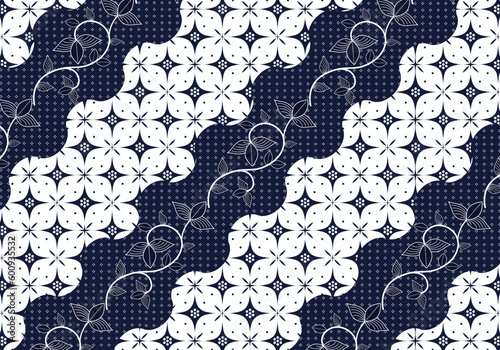 Batik Indonesian: is a technique of wax-resist dyeing applied to whole cloth, or cloth made using this technique originated from Indonesia. Batik is made either by drawing dots and lines