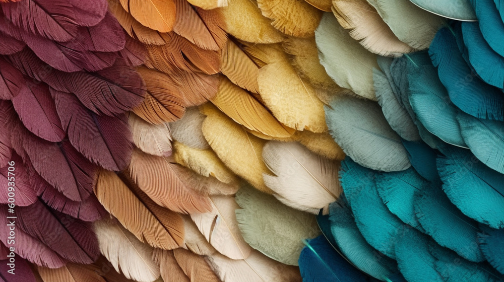 Fototapeta premium Generative AI, an abstract background image with a color palette inspired by nature