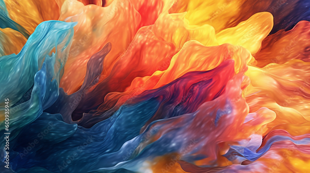 Generative AI, an abstract background image with a fluid movement effect Generative AI, an abstract background image with a fluid movement effect