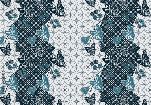 Batik Indonesian: is a technique of wax-resist dyeing applied to whole cloth, or cloth made using this technique originated from Indonesia. Batik is made either by drawing dots and lines