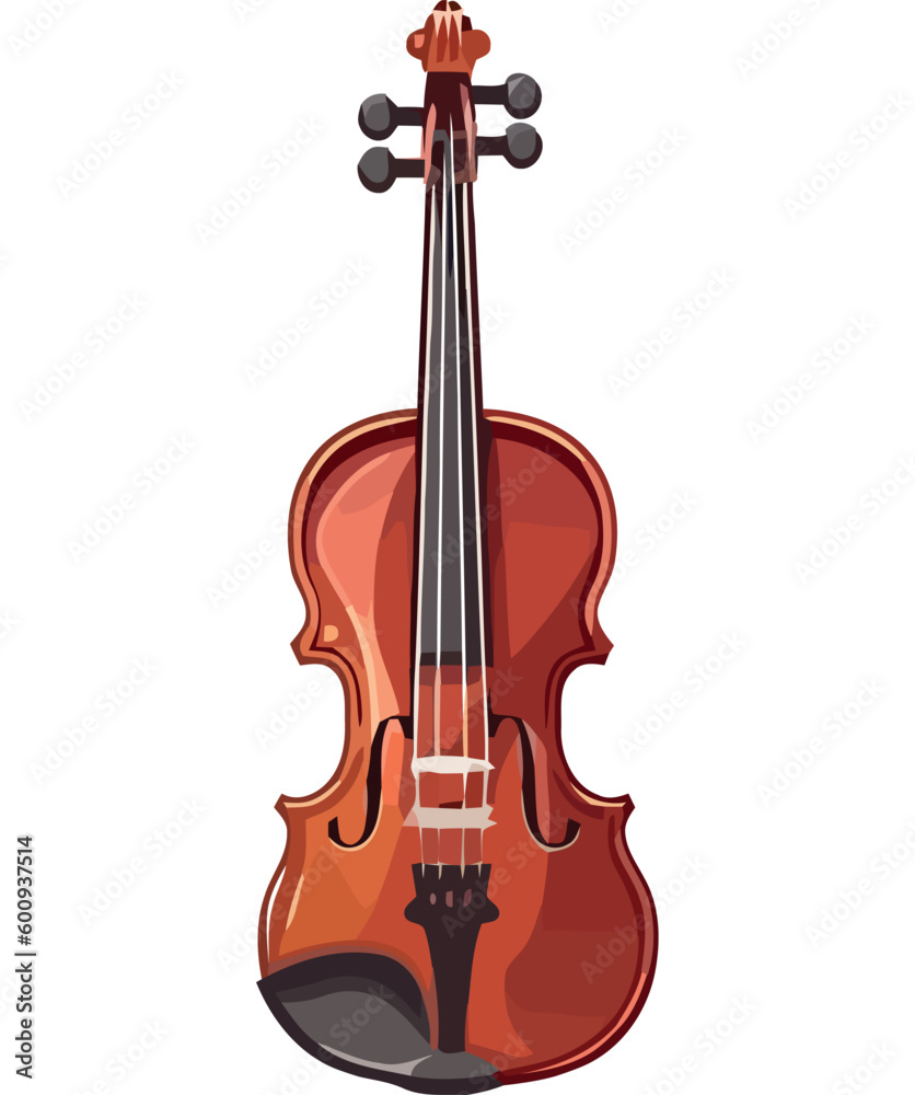 Classical wooden violin
