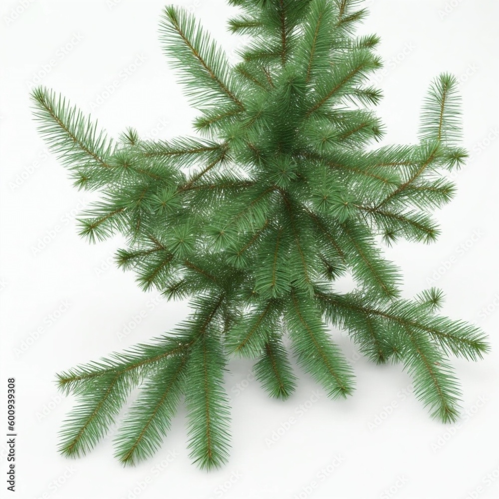 pine bouquet on a white background
