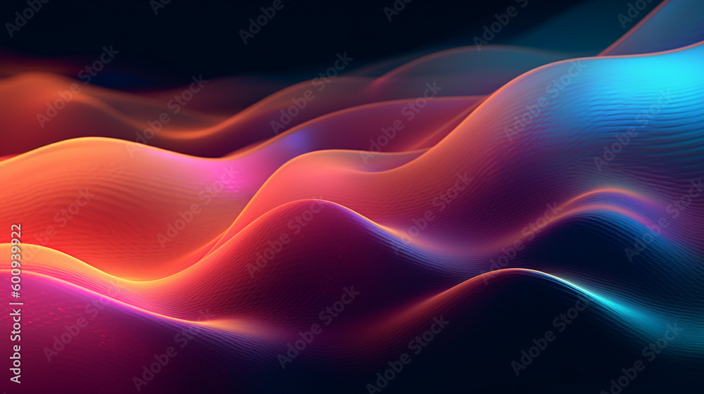Generative AI, an abstract background image with a wave effect Generative AI, an abstract background image with a wave effect