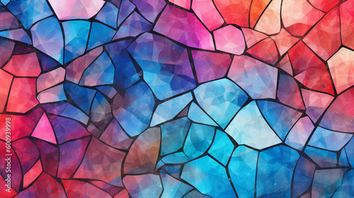 Generative AI, an abstract background image with a stained glass effect