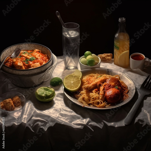 chicken with vegetables - Generated by AI