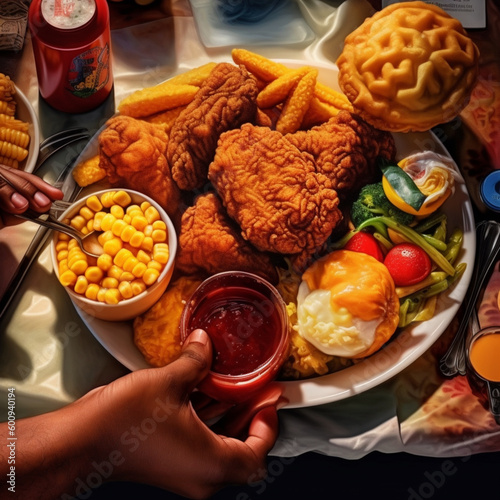 chicken with vegetables - Generated by AI