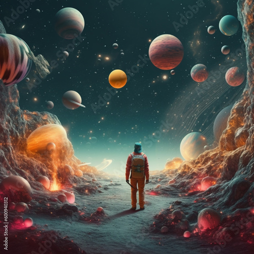 landscape with space - Generated by AI